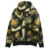 [M] SUPREME 15SS x UNDERCOVER ALLOVER PRINT SIDE-ZIP HOODED SWEATSHIRT GREEN