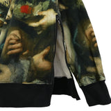 [M] SUPREME 15SS x UNDERCOVER ALLOVER PRINT SIDE-ZIP HOODED SWEATSHIRT GREEN