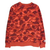 [XL] BAPE COLOR CAMO SHARK CREW SWEAT ZIP RED