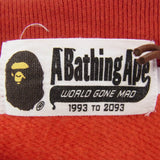 [XL] BAPE COLOR CAMO SHARK CREW SWEAT ZIP RED