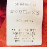 [XL] BAPE COLOR CAMO SHARK CREW SWEAT ZIP RED