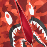 [XL] BAPE COLOR CAMO SHARK CREW SWEAT ZIP RED