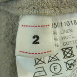 [M] VISVIM 18SS DUGOUT SHIRT Wool Linen baseball jersey