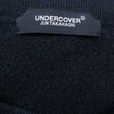 [4] UNDERCOVER UC2C4891-1 KEEP THE SUN BRAIN SKULL PRINT CREWNECK SWEATSHIRT BLACK