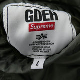[L] SUPREME × GOODENOUGH REVERSIBLE MA-1 BOMBER JACKET