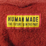 [XL] HUMAN MADE 25AW HM30CS030 TSURIAMI HOODIE FRONT LOGO PRINT PULLOVER SWEAT HOODIE BURGUNDY