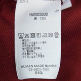[XL] HUMAN MADE 25AW HM30CS030 TSURIAMI HOODIE FRONT LOGO PRINT PULLOVER SWEAT HOODIE BURGUNDY