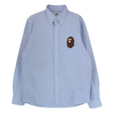 [M] A BATHING APE LOGO EMBROIDERY LONG SLEEVE SHIRT