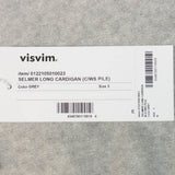 [3] VISVIM SELMER LONG CARDIGAN GREY