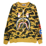 [L] BAPE 1ST CAMO SHARK CREWNECK SWEAT BROWN