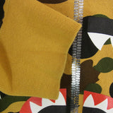 [L] BAPE 1ST CAMO SHARK CREWNECK SWEAT BROWN