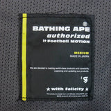 [M] A BATHING APE BAPE VAPE REVERSIBLE GAME SHIRT RUGGER POLO SHIRT GREY BLACK