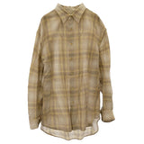 [4] AURALEE AIRY WOOL CHECK L/S SHIRT