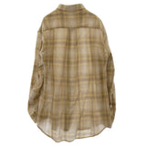 [4] AURALEE AIRY WOOL CHECK L/S SHIRT