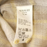 [4] AURALEE AIRY WOOL CHECK L/S SHIRT
