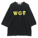 [L] BAPE WG FACE FOOTBALL SHIRT BLACK