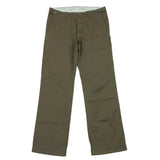 [M] VISVIM CHINO PANTS 5-POCKET BUTTON-FLY SUSPENDER BUTTONS GRAYISH KHAKI