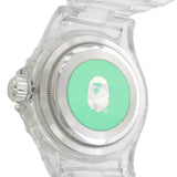 A BATHING APE BAPEX CLEAR WATCH