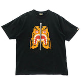 [XL] A BATHING APE BAPE TIGER SHARK T-SHIRT SHORT SLEEVE BLACK