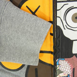 [M] BAPE X KAWS MILO FULL ZIP HOODIE GREY