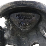 NUMBER (N)INE X MAGICAL DESIGN SKULL RING SILVER BLACK SIZE 17