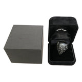 NUMBER (N)INE X MAGICAL DESIGN SKULL RING SILVER BLACK SIZE 17