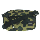 A BATHING APE BAPE 001GDC201015X 1ST CAMO CORDURA POUCH SHOULDER BAG GREEN KHAKI BLACK