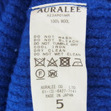[5] AURALEE MERINO RIB KNIT BOAT NECK P/O BLUE