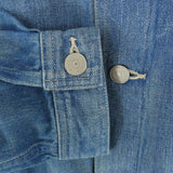 [4] AURALEE SELVEDGE FADED LIGHT DENIM BLOUSON JACKET