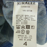 [4] AURALEE SELVEDGE FADED LIGHT DENIM BLOUSON JACKET