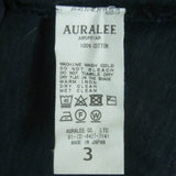 [3] AURALEE STAND UP HALF ZIP POLO SHIRT COTTON
