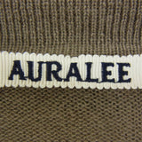 [3] AURALEE CASHMERE SILK KNIT SKIPPER POLO BROWN