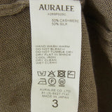 [3] AURALEE CASHMERE SILK KNIT SKIPPER POLO BROWN