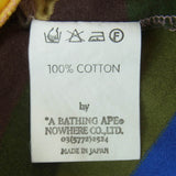 [M] A BATHING APE BAPE MULTICOLOR BORDER T-SHIRT SHORT SLEEVE COTTON MADE IN JAPAN
