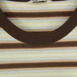 [5] AURALEE GRADIENT STRIPE JERSEY TEE BROWN