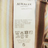 [5] AURALEE GRADIENT STRIPE JERSEY TEE BROWN