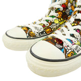 [US9] A BATHING APE BAPE MILO ALL ANIMALS APE STA CANVAS HIGH-TOP SNEAKERS MULTICOLOR