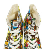 [US9] A BATHING APE BAPE MILO ALL ANIMALS APE STA CANVAS HIGH-TOP SNEAKERS MULTICOLOR