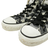 [US8.5] A BATHING APE BAPE x STUSSY APE STA GREY CAMO CANVAS HIGH-TOP SNEAKERS MULTICOLOR