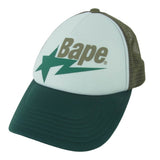 [F] BAPE STA MESH CAP GREEN WHITE