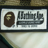 A BATHING APE BAPE STA MESH CAP GREEN WHITE