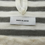 [3] VISVIM 14SS BORDER CREW S/S STRIPED T-SHIRT GREY X OFF-WHITE