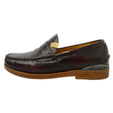 [9] VISVIM FABRO CG FOLK FIL LIMITED LOAFER SLIP-ON SHOES DARK BROWN