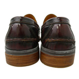 [9] VISVIM FABRO CG FOLK FIL LIMITED LOAFER SLIP-ON SHOES DARK BROWN