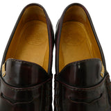 [9] VISVIM FABRO CG FOLK FIL LIMITED LOAFER SLIP-ON SHOES DARK BROWN