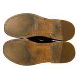 [9] VISVIM FABRO CG FOLK FIL LIMITED LOAFER SLIP-ON SHOES DARK BROWN