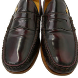 [9] VISVIM FABRO CG FOLK FIL LIMITED LOAFER SLIP-ON SHOES DARK BROWN