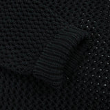[3] AURALEE COTTON LILY-YARN MESH KNIT P/O DARK NAVY