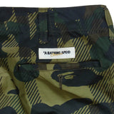 [M] A BATHING APE BAPE CAMO NYLON SHORTS HALF PANTS KHAKI