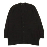 [1] AURALEE 22AW BRUSHED SUPER KID MOHAIR KNIT LONG CARDIGAN DARK BROWN